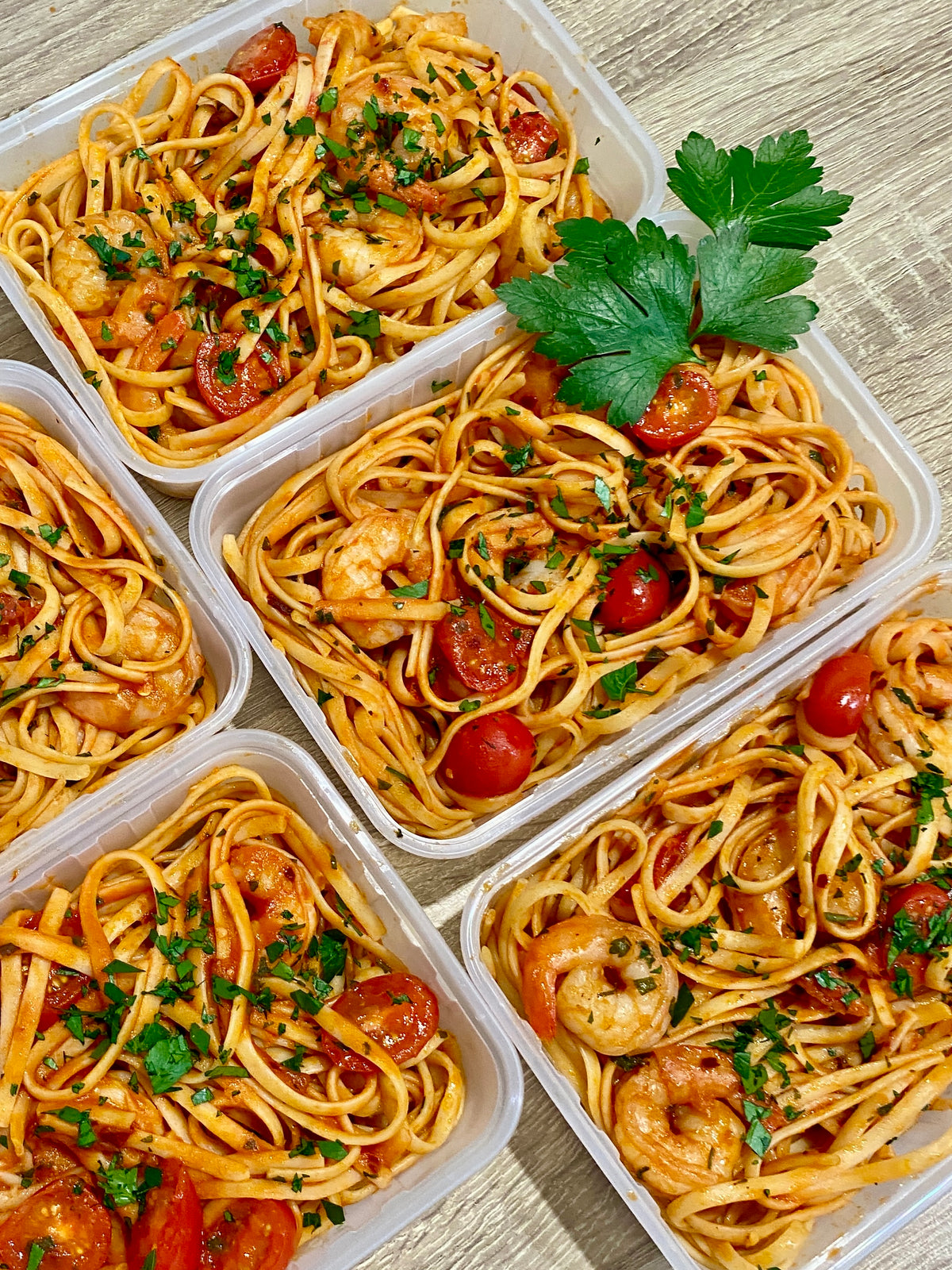 Pasta with Prawns and Cherry Tomatoes - Single serve - Frozen