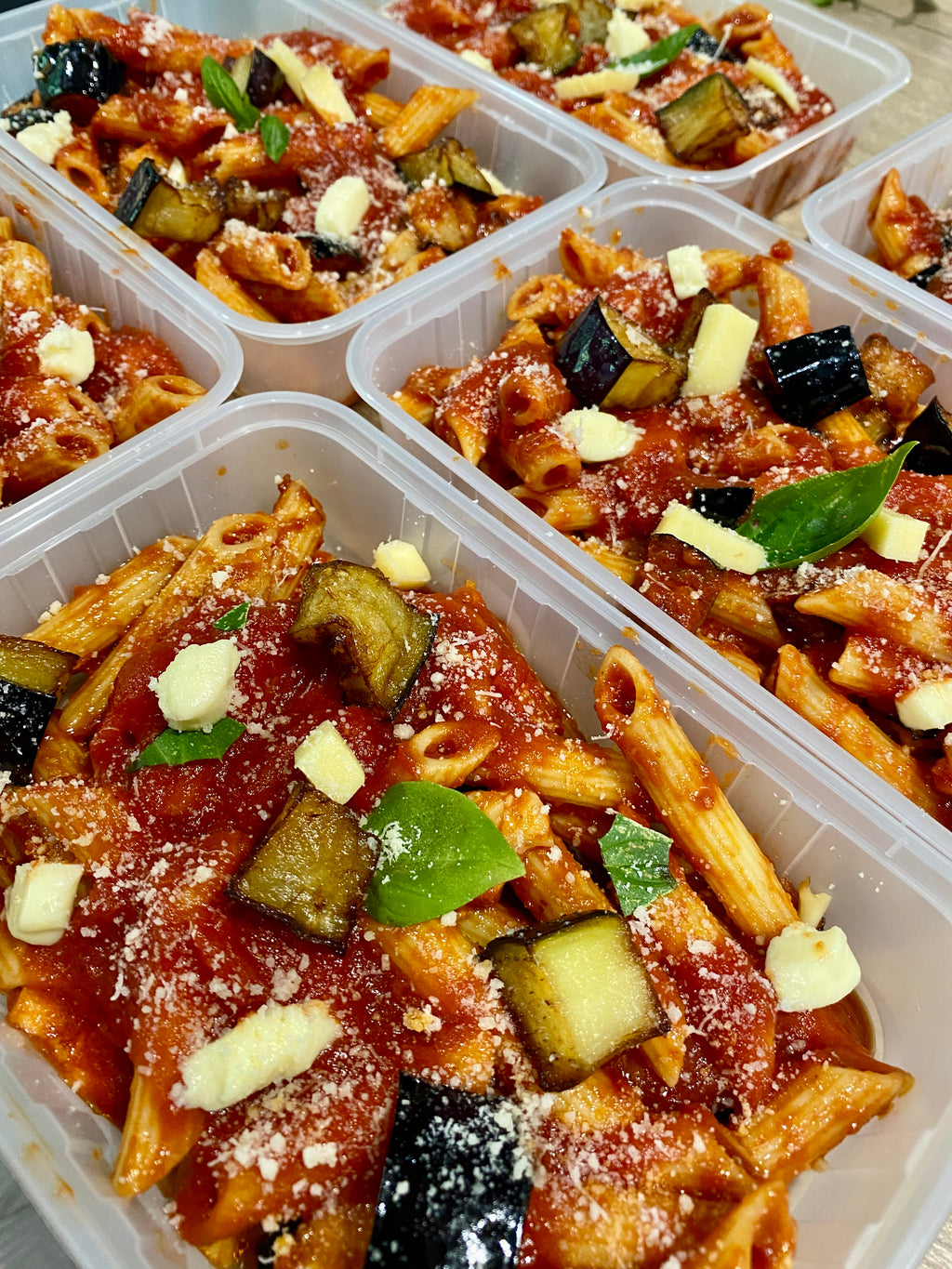 Pasta Fresh Eggplant and Cheese - Vegetarian - Single Serve - Frozen
