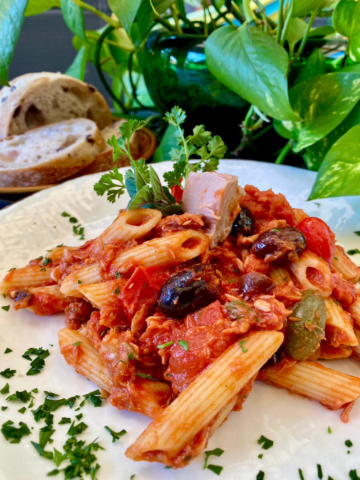 Pasta with Tuna, Olives and Capers - Single serve - Frozen