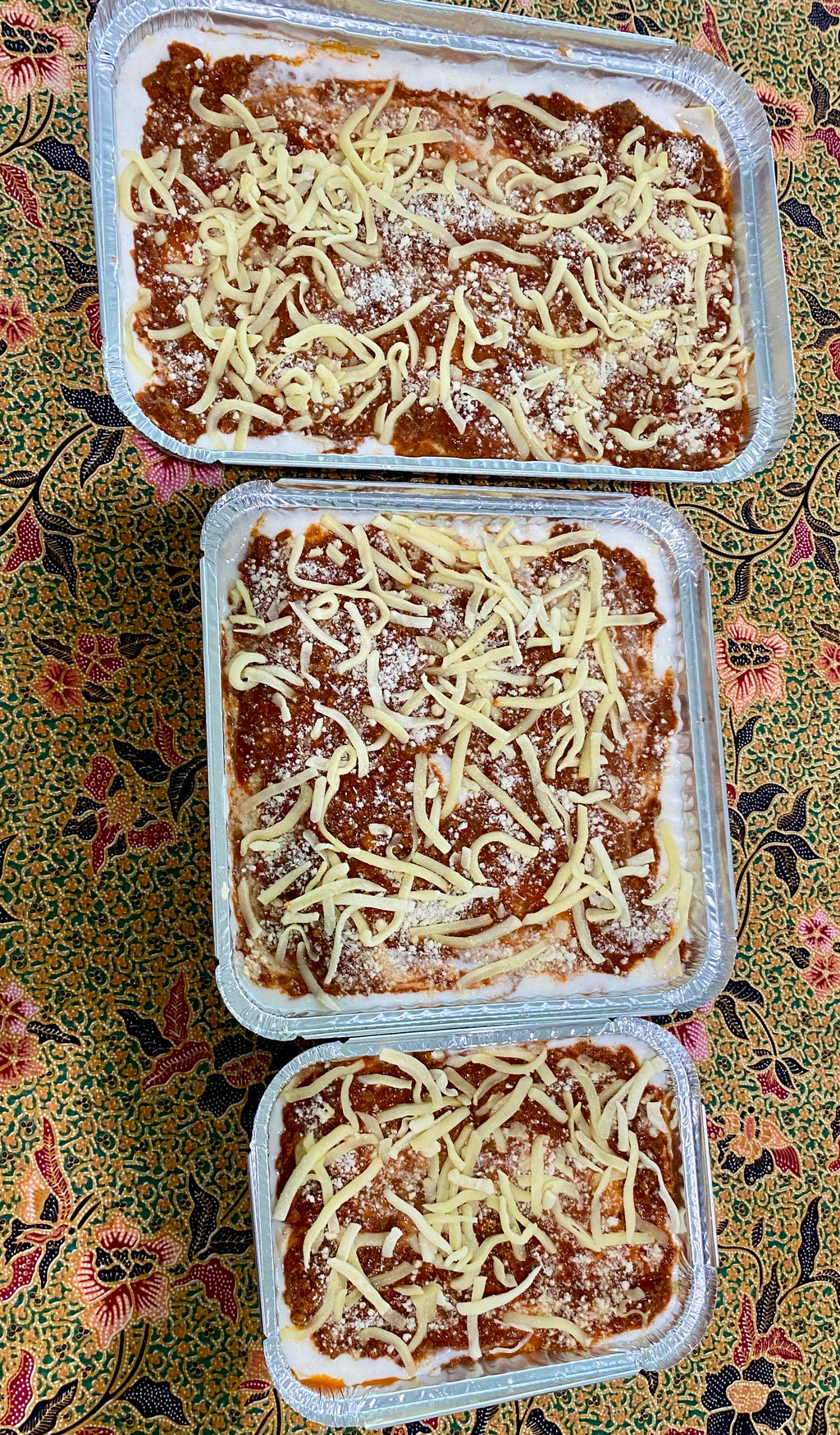 Traditional Beef Lasagna, Frozen Homemade Italian - Double/Square/Large/Jumbo size