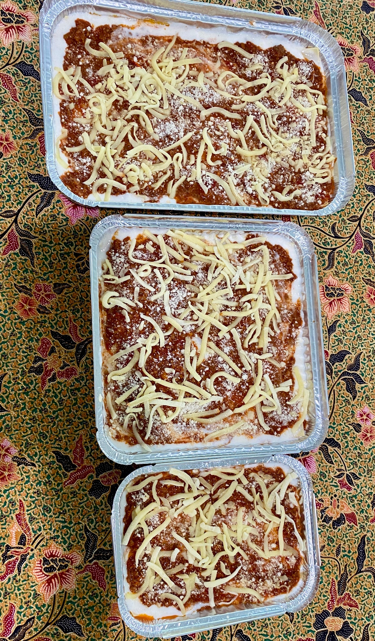 Traditional Beef Lasagna, Frozen Homemade Italian - Double/Square/Large/Jumbo size