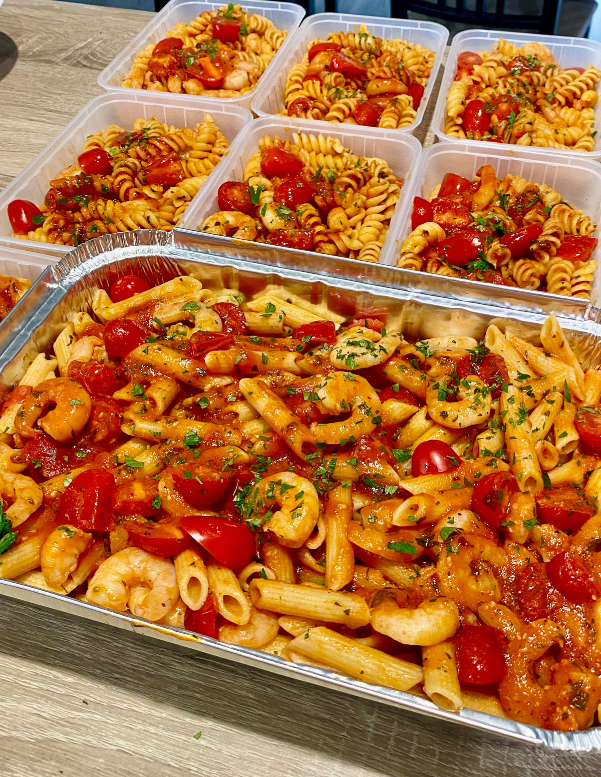 Pasta with Prawns and Cherry Tomatoes - Single serve - Frozen