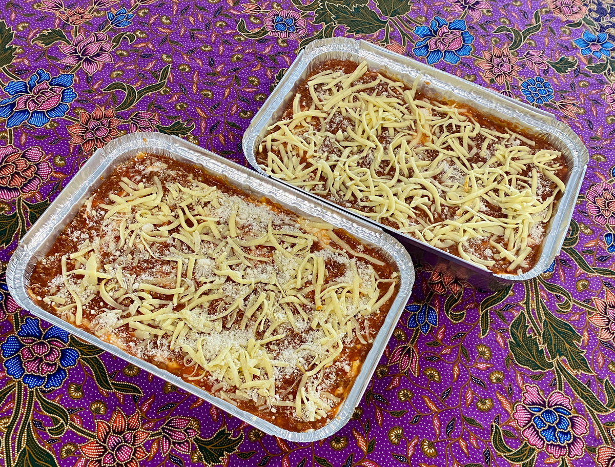 Traditional Beef Lasagna, Frozen Homemade Italian - Double/Square/Large/Jumbo size