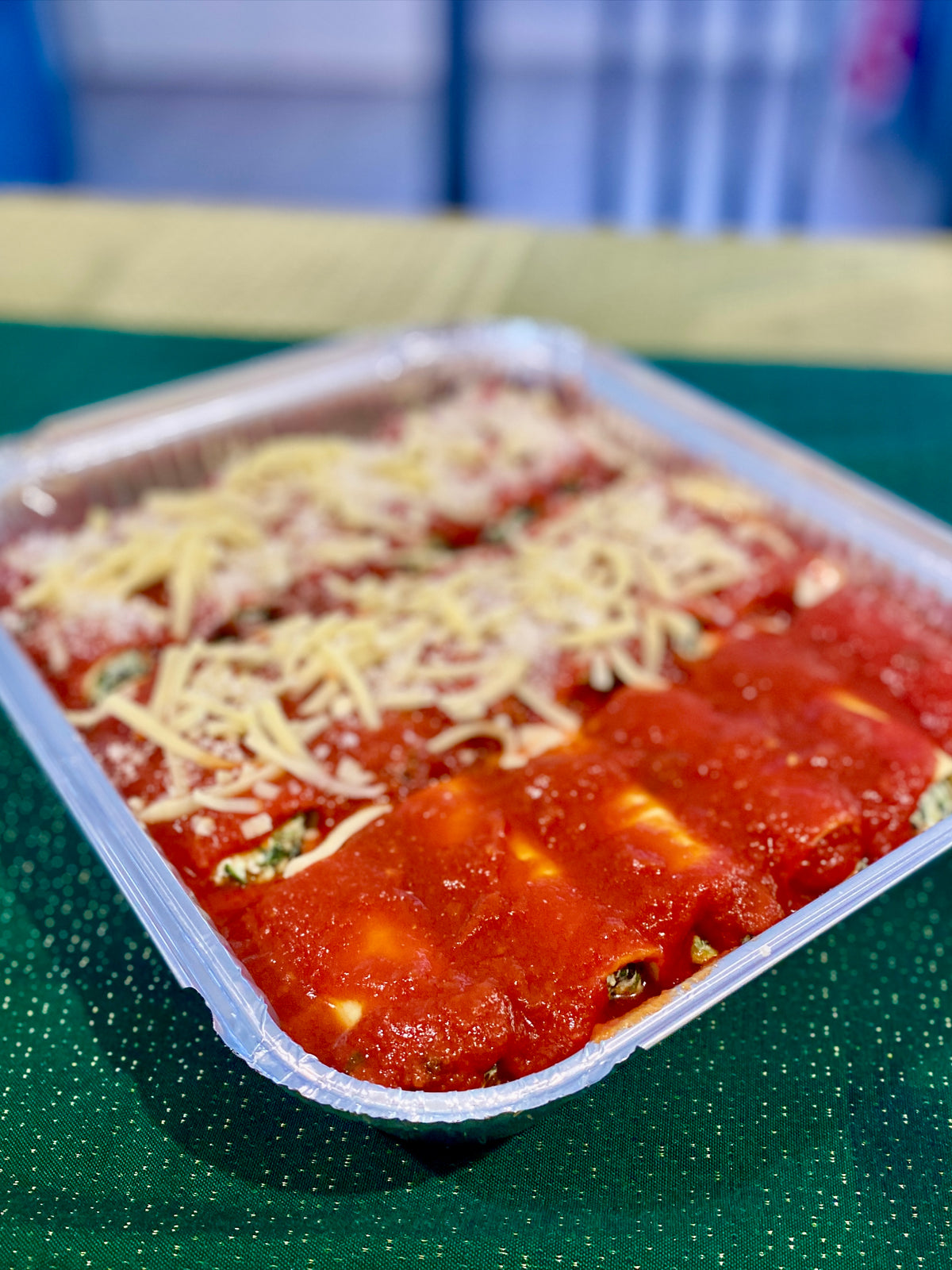 Cannelloni Spinach and Ricotta, Homemade Italian - Single size - Freshly Frozen
